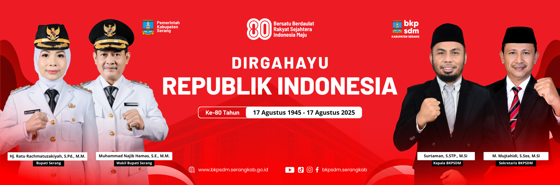 PELANTIKAN BUPATI DAN WAKIL BUPATI SERANG PERIODE 2025 - 2030
