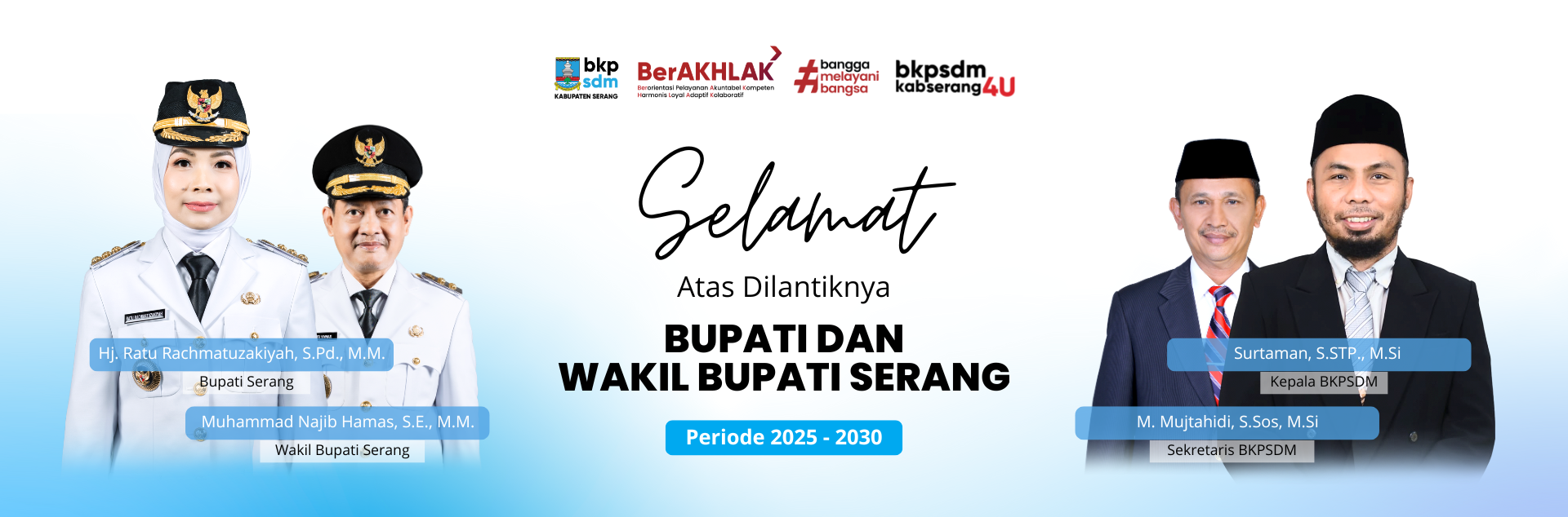 PELANTIKAN BUPATI DAN WAKIL BUPATI SERANG PERIODE 2025 - 2030